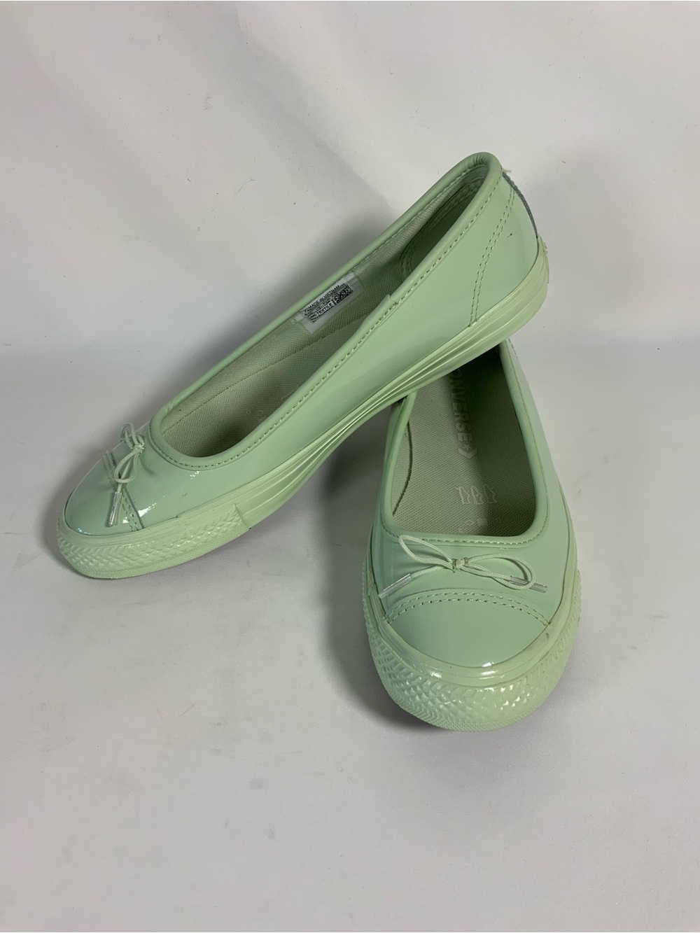 Converse Women's Mint Green Patent Ballet Flats